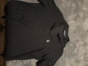 U.S. Polo Assn. Men's Black Performance Pique Short Sleeve Polo Shirt